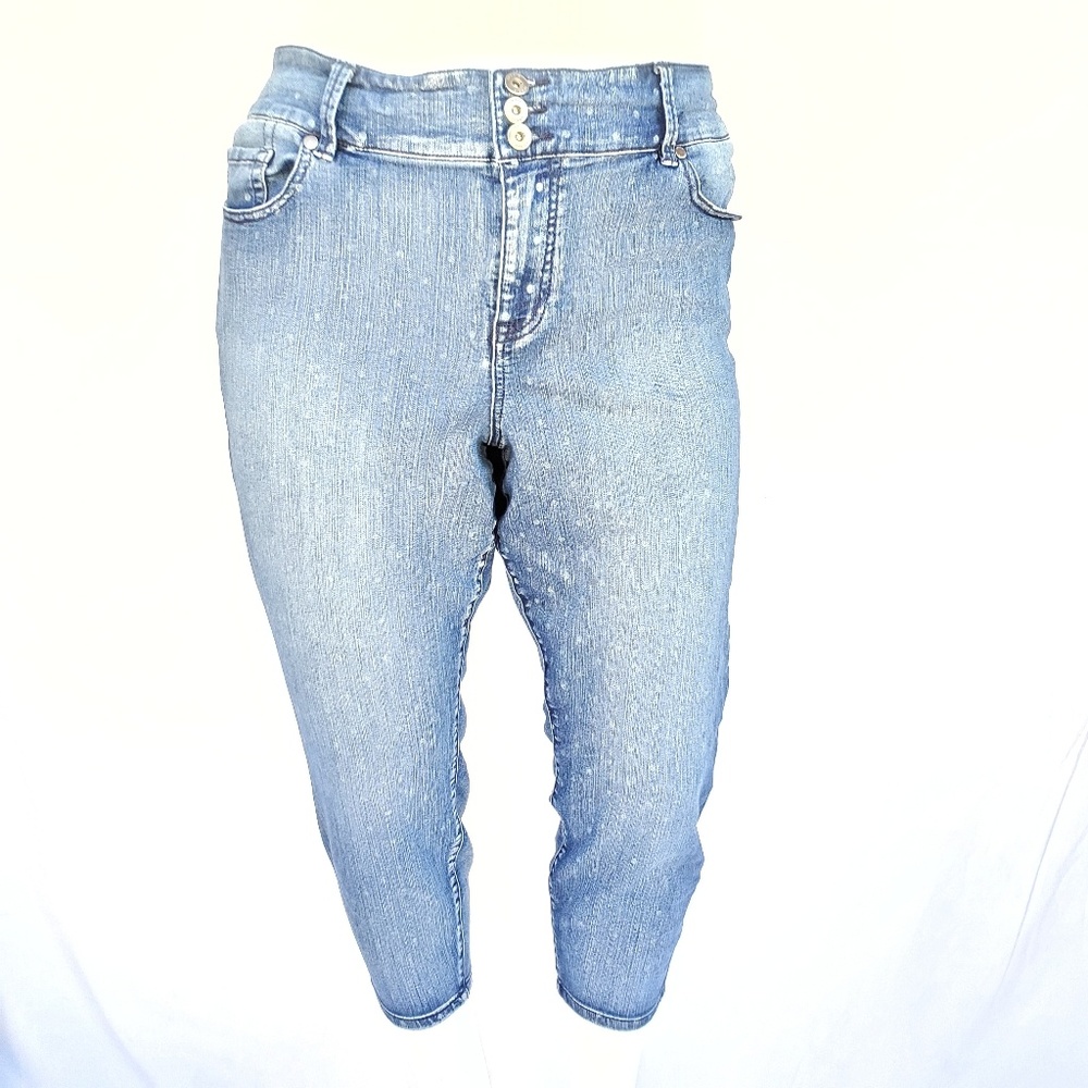 Torrid Faded Polka Dot Jegging Jeans